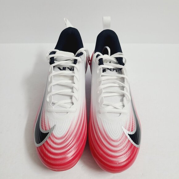 NEW Nike Vapor Speed 3 Football Cleats FB3303-102 Size 8.5 White Red